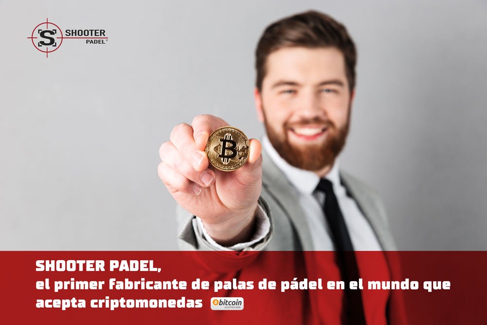 SHOOTER PADEL, el primer fabricante de palas de pádel en el mundo que acepta criptomonedas