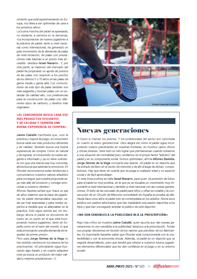 Entrevista Jaume Caballé SHOOTER PADEL